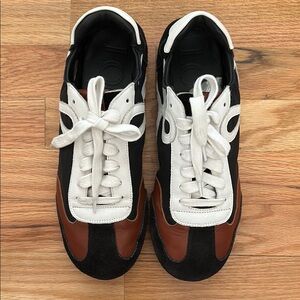 Loewe Black and Brown Retro-Inspired Sneakers